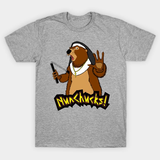 Double Nunchucks T-Shirt by Fancy Artist Boy